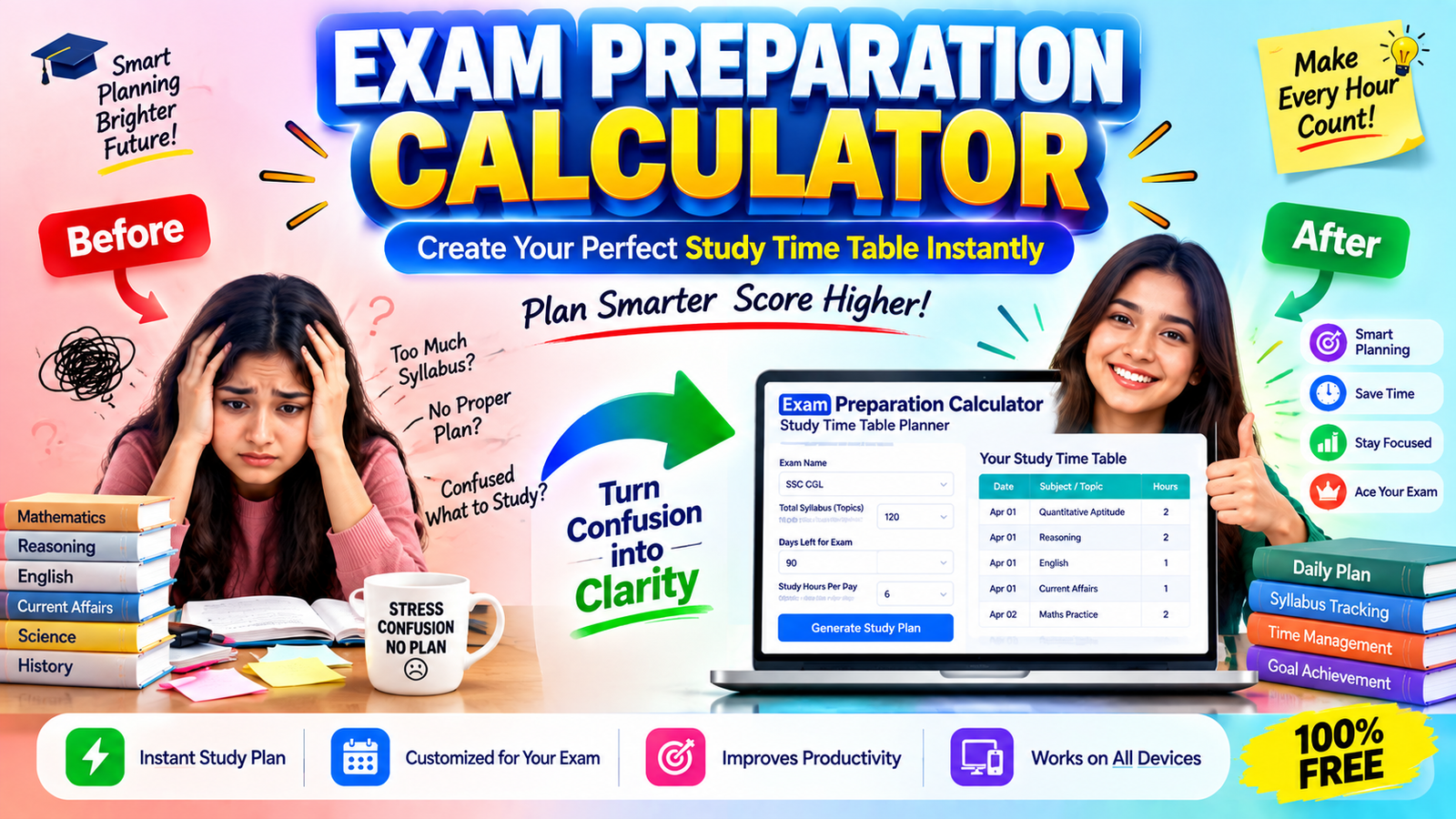 EXAM PREPARATION CALCULATOR