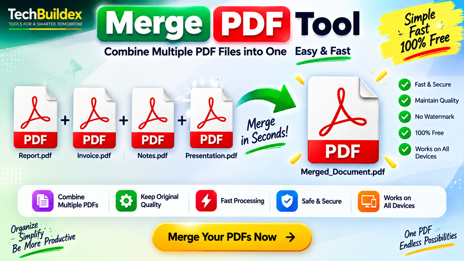 Merge PDF files-instantly