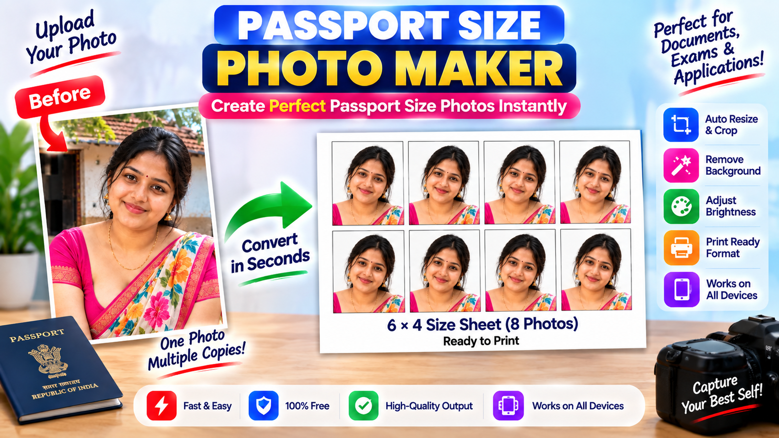 Passport Size Photo Maker